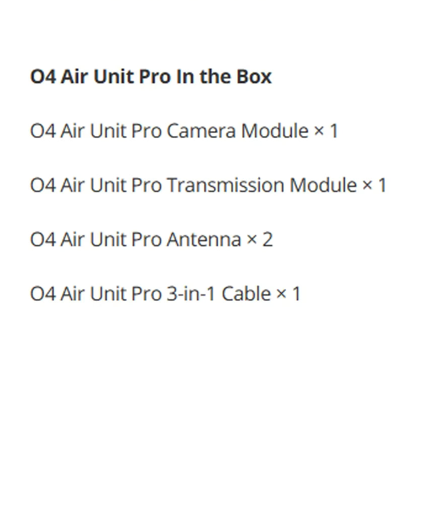 DJI O4 Pro Air Unit