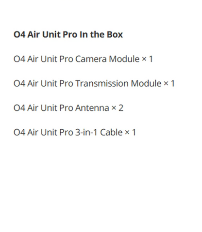 DJI O4 Pro Air Unit