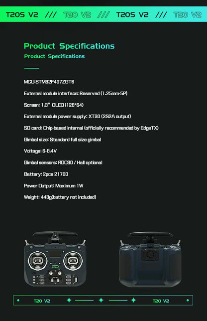 JUMPER T20 V2 ELRS 2.4G HALL Sensor
