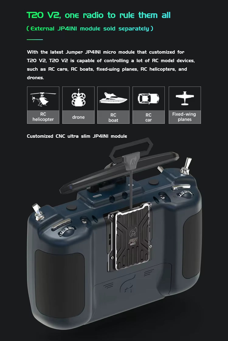 JUMPER T20 V2 ELRS 2.4G HALL Sensor
