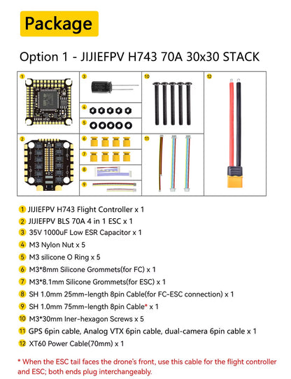 DAKEFPV H743 8S 70A Stack