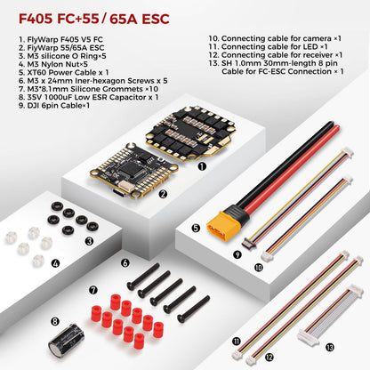 Flywarp F405 65A stack