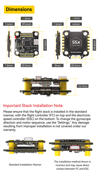SpeedyBee F405 V4 55A Stack