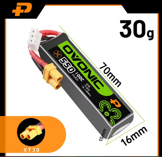 OVONIC 550mAh 2S LiHV 100C